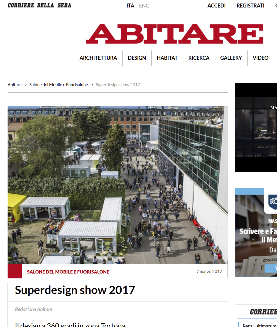 abitare, carolina nisivoccia, superdesign show