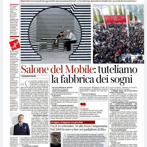 corriere della sera, radici, salone del mobile, carolina nisivoccia