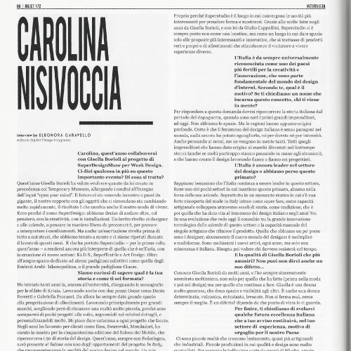 juliet mag, carolina nisivoccia